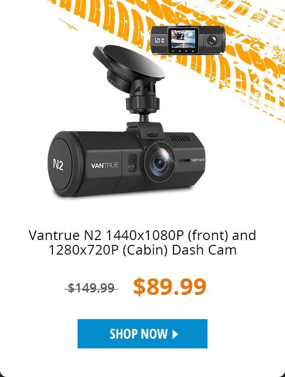 (New)Vantrue N2 Uber Dual Dash Cam, 1080P Inside and Outside Dual Dash Camera, 1.5 inches LCD, Wide Angle Lyft Dual Car Cam with Parking Mode, Motion Detection, Front Camera Night Vision