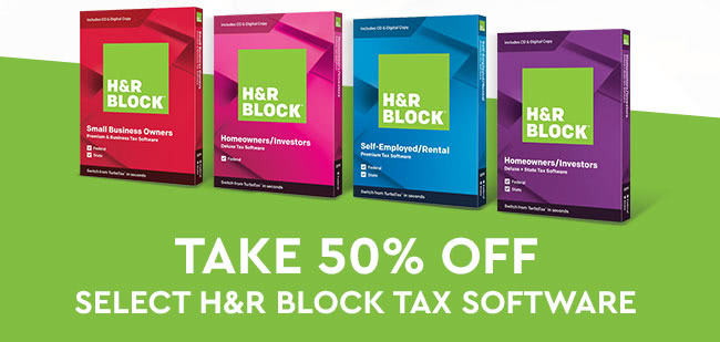 Take 50% Off Select H&R Block Tax Software