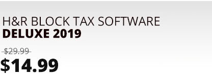 H&R Block Tax Software Deluxe 2019