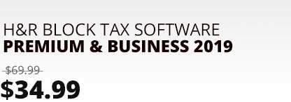 H&R Block Tax Software Premium & Business 2019