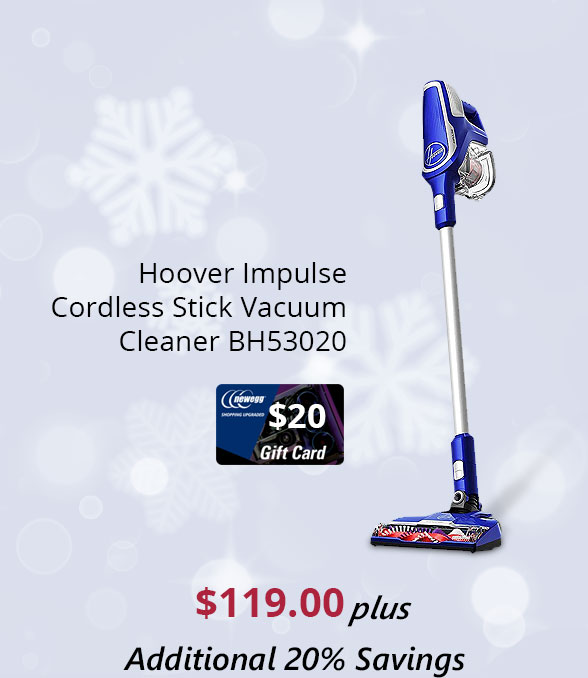 Hoover Impulse Cordless Stick Vacuum Cleaner BH53020