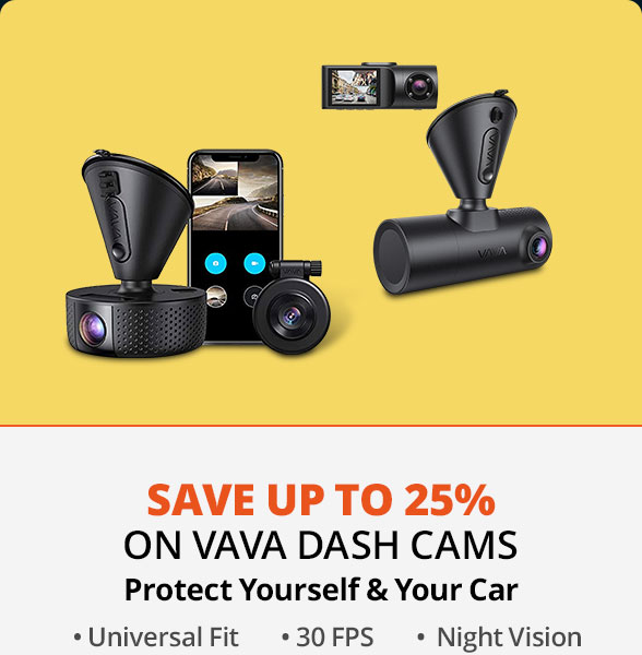 Save Up to 25% on VAVA Dash Cams