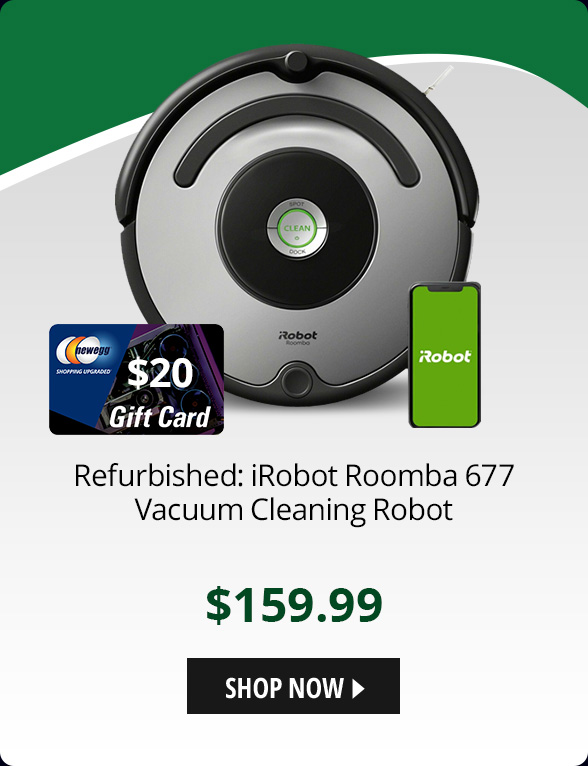 Refurbished: iRobot Roomba 677 Vacuum Cleaning Robot