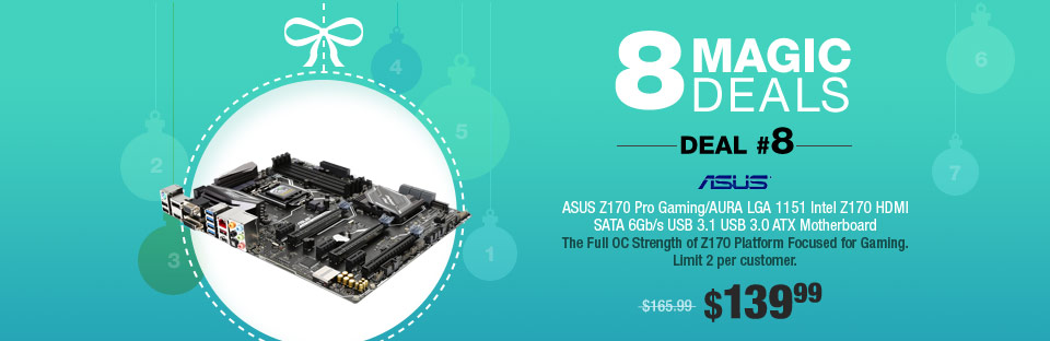 ASUS Z170 Pro Gaming/AURA LGA 1151 Intel Z170 HDMI SATA 6Gb/s USB 3.1 USB 3.0 ATX Motherboard