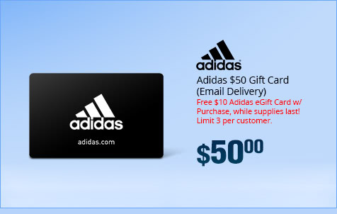 Adidas $50 Gift Card (Email Delivery)