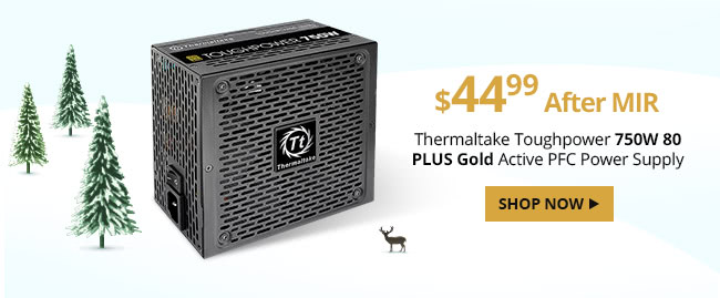 Thermaltake Toughpower 750W 80 PLUS Gold Active PFC Power Supply