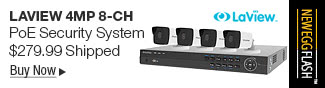 Newegg Flash - LaView 4MP 8-CH PoE Security System