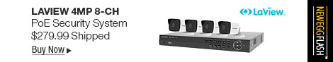 Newegg Flash - LaView 4MP 8-CH PoE Security System