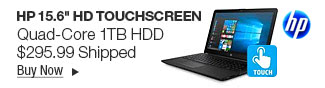Newegg Flash - HP 15.6" HD Touchscreen Quad-Core 1TB HDD