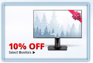 10% OFF SELECT MONITORS