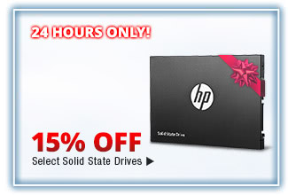 15% OFF SELECT SOLID STATE DRIVES