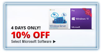 10% OFF SELECT MICROSOFT SOFTWARE