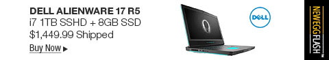 Newegg Flash - Dell Alienware 17 R5 i7 1TB SSHD + 8GB SSD