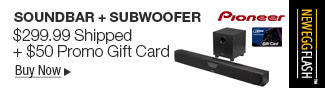 Newegg Flash - Pioneer Soundbar + Subwoofer