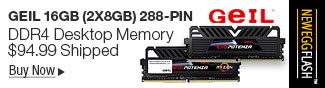 Newegg Flash - GeIL 16GB (2 x 8GB) 288-Pin