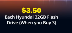Hyundai 32GB Flash Drive (When you Buy 3)
