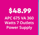 APC 675 VA 360 Watts 7-Outlet Power Supply