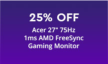 Acer 27 inch 75Hz 1ms AMD Gaming Monitor