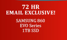 72-Hr Email Exclusive Samsung 860 EVO Series 1TB SSD