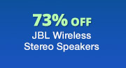 73% Off JBL Wireless Stereo Speakers