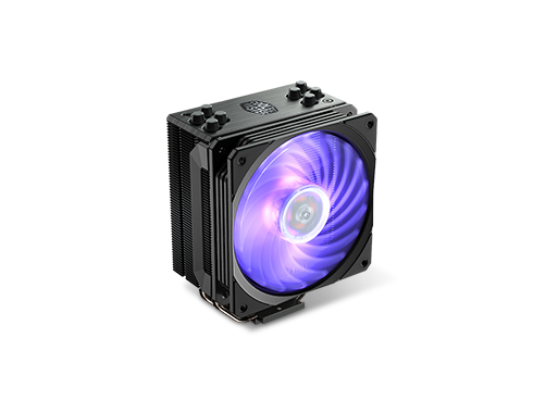 Cooler Master Hyper 212 RGB Black Edition CPU Air Cooler, 4 Direct Contact Heatpipes, 120mm RGB Fan