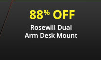 Rosewill Dual Arm Desk Mount