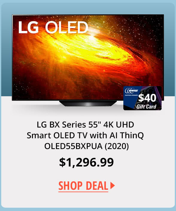 LG BX Series 55" 4K UHD Smart OLED TV with AI ThinQ OLED55BXPUA (2020)