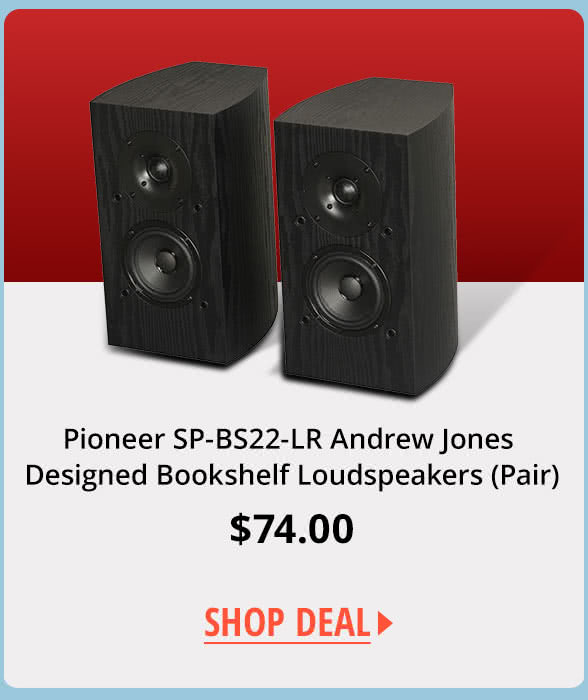 Pioneer SP-BS22-LR Andrew Jones Designed Bookshelf Loudspeakers (Pair)