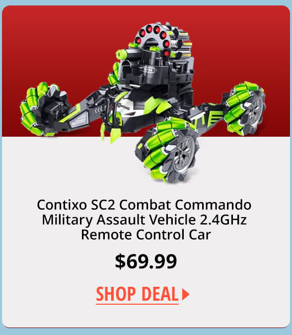 Contixo SC2 Combat Commando Military Assault Vehicle 2.4GHz Remote Control Car