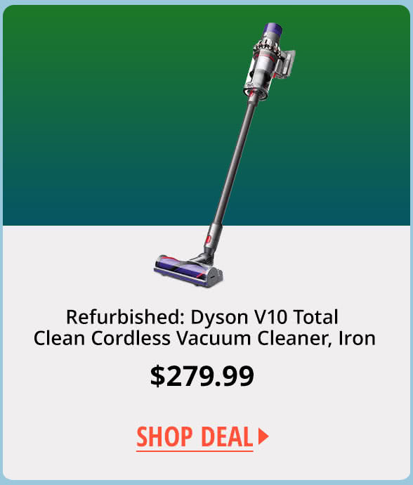 Refurbished: Dyson V10 Total Clean Cordless Vacuum Cleaner, Iron