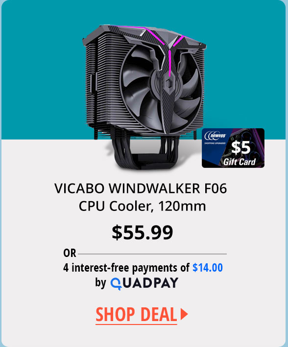 VICABO WINDWALKER F06 CPU Cooler, 120mm