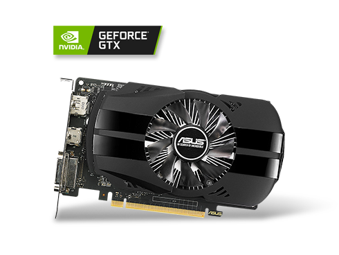 ASUS GeForce GTX 1050 Ti 4GB PHOENIX Fan Edition DVI-D HDMI DP 1.4 Gaming Graphics Card