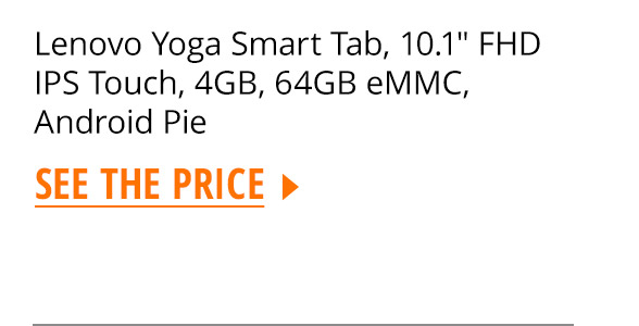 Lenovo Yoga Smart Tab, 10.1" FHD IPS Touch, 4GB, 64GB eMMC, Android Pie