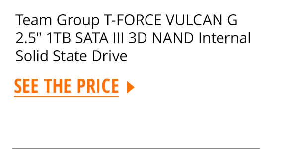 Team Group T-FORCE VULCAN G 2.5" 1TB SATA III 3D NAND Internal Solid State Drive