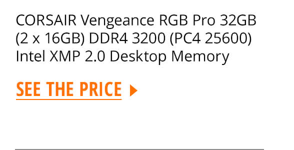 CORSAIR Vengeance RGB Pro 32GB (2 x 16GB) DDR4 3200 (PC4 25600) Intel XMP 2.0 Desktop Memory