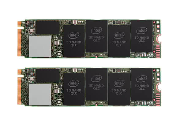 2x Intel 665p Series M.2 2280 1TB PCIe NVMe 3.0 x4 3D3, QLC Internal Solid State