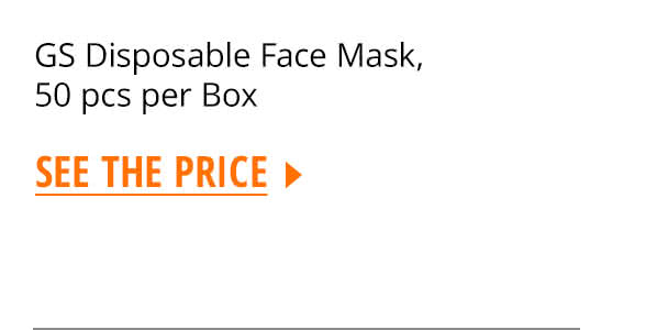 GS Disposable Face Mask, 50 pcs per Box