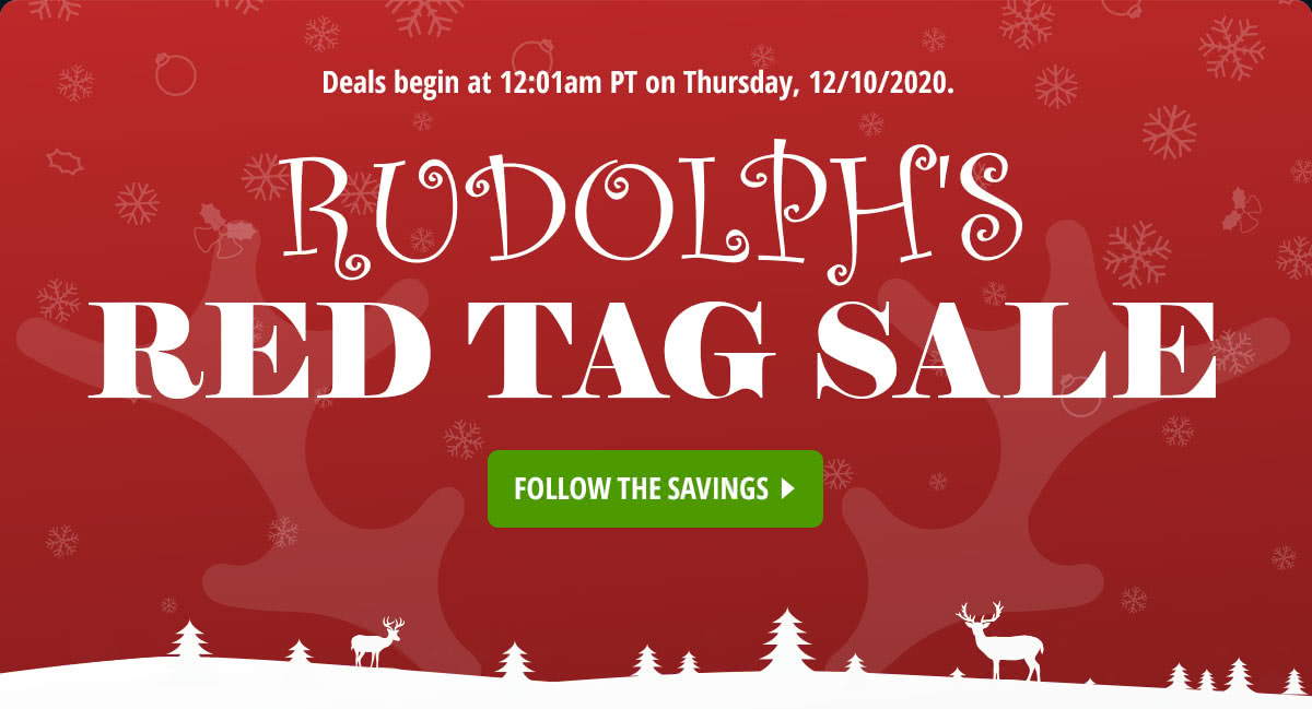 RUDOLPH'S RED TAG SALE