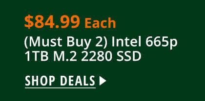 $84.99 (Must Buy 2) Intel 665p 1TB M.2 2280 SSD 