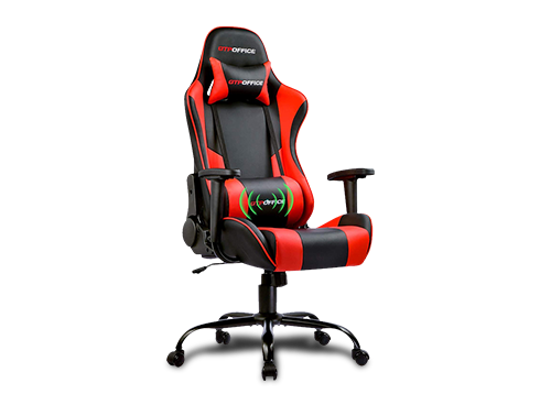 GTRACING GTPOFFICE High Back Gaming Chair, Reclining Adjustable Swivel, Headrest & Massage Lumbar Support Cushion