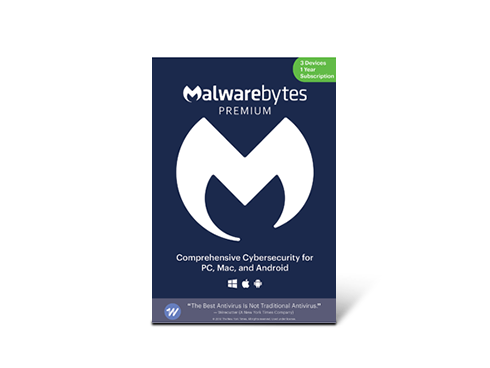 Malwarebytes Premium - 3 Device / 1 Year [Key Card]