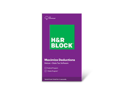 H&R BLOCK Tax Software Deluxe + State 2020 Windows - Download