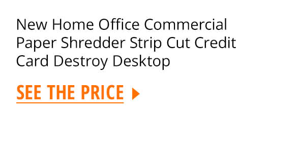 New Home Office Commercial Paper Shredder Strip Cut Credit Card Destroy Desktop