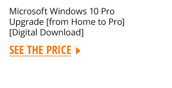 Microsoft Windows 10 Pro Upgrade [from Home to Pro] [Digital Download]