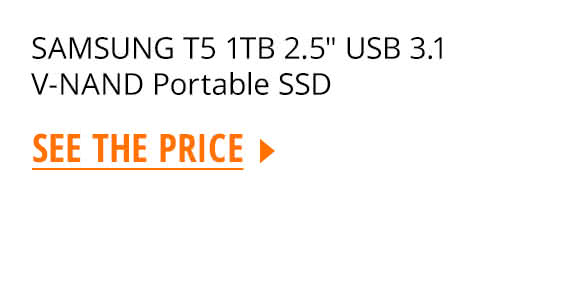 SAMSUNG T5 1TB 2.5" USB 3.1 V-NAND Portable SSD 