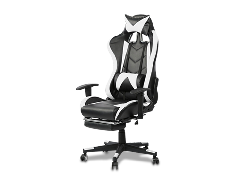 Racing Gaming Chair Ergonomic High Back PU Leather Office Chair w/ Footrest