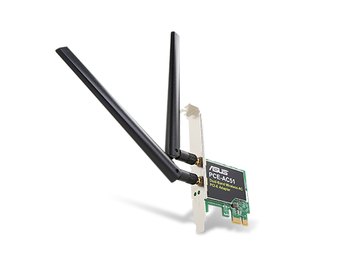 ASUS PCE-AC51 AC750 Wireless Dual-Band PCI-E Adapter