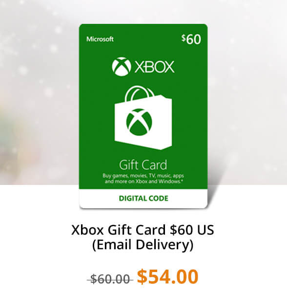 Xbox Gift Card $60 US (Email Delivery)