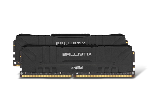 Crucial Ballistix 3200 MHz DDR4 DRAM Desktop Gaming Memory Kit 16GB (8GBx2) CL16 BL2K8G32C16U4B (BLACK)
