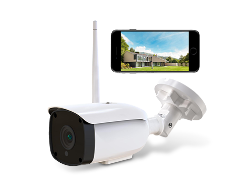 CACAGOO Outdoor Security Camera, 1080p Cloud Cam ,Waterproof Night Vision Surveillance System with Two-Way Audio, Motion Detection, Activity Alert, Deterrent Alarm - iOS, Android App Available